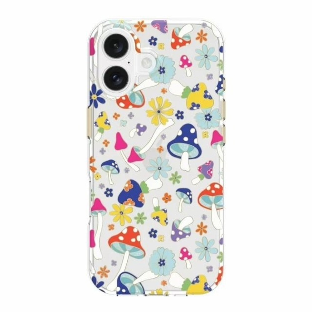 Onn iPhone 17 Case Mushroom Flower Clear Protective Cover 10ft Drop New - Picture 2 of 2